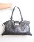 Raphael Weekender, £120, Handbags, Black, Leather, Front view